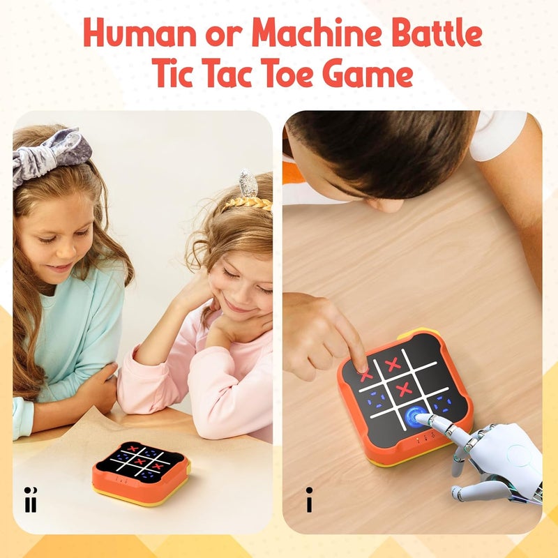 Bacare Tic Tac Toe Bolt Game, Handheld Electric Puzzle Game, Gift Ideal for Kids and Adults' Birthday, Electronic Board Games for Educational and Memory Growth, Portable Travel Games for Car Ride - Image 4